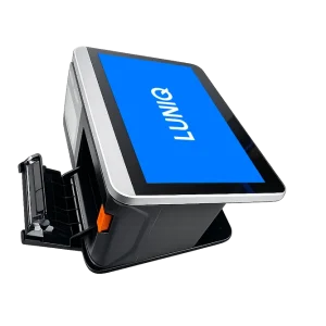 Pantalla Táctil Capacitiva de 11.6” Android 11 Procesador RK3568 (10 Puntos), Memoria RAM 4 GB + SSD 32GB Resolución 1366 x 768, NFC Integrado, Impresora de 80mm, Escáner 1D,2D, WIFI y Conector Estándar Us Plug + Pantalla Cliente 4.3" LCD | Luniq Pro A11