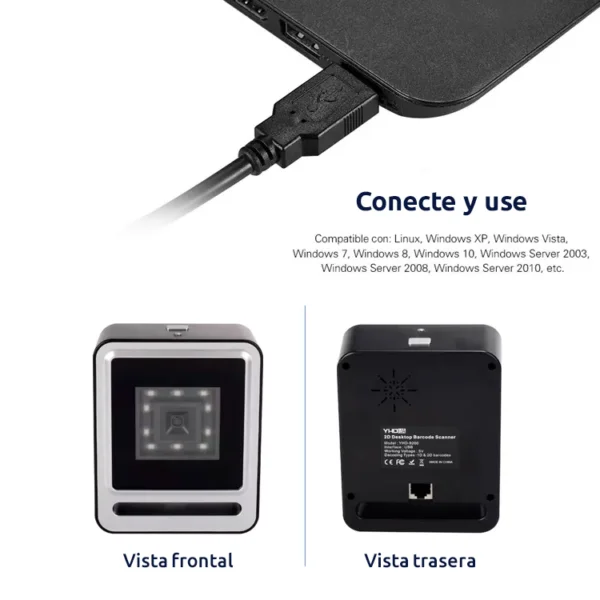 Lector de Código de Barra de Mesa 1d y 2d | Lq-9200d - Imagen 5
